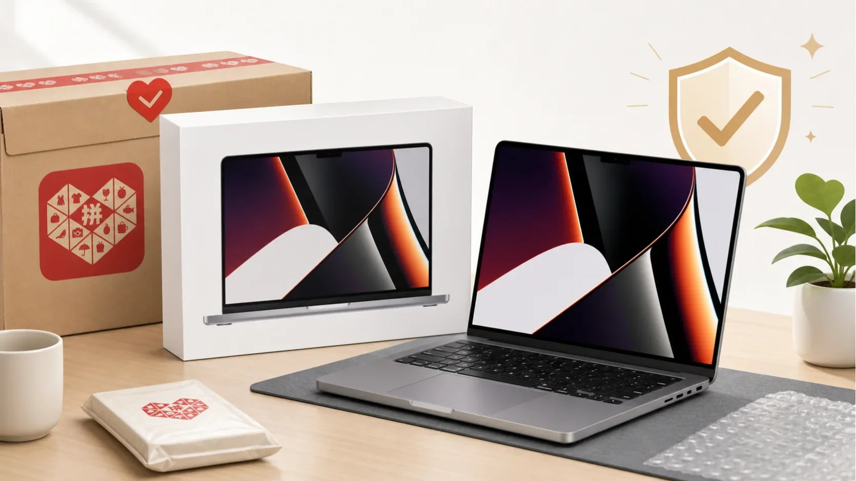 并夕夕 MacBook Pro 成功下车